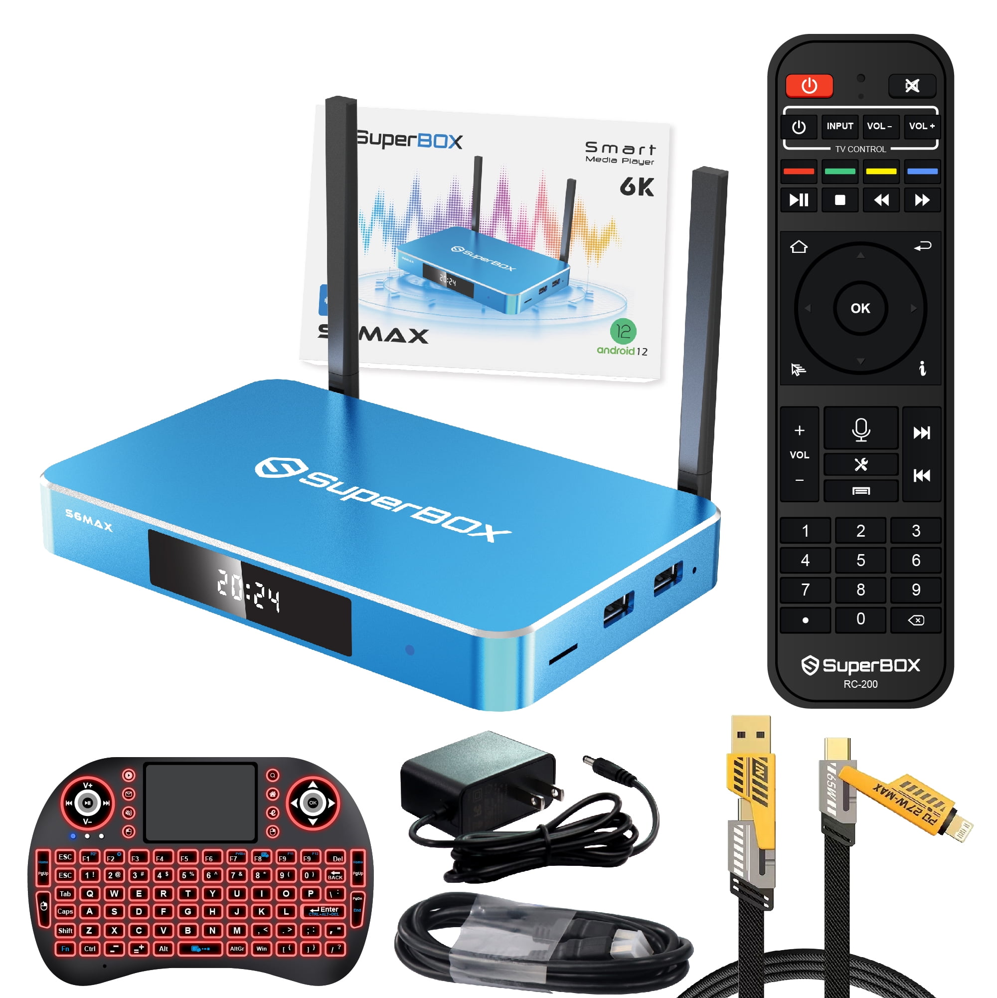 Superbox S6 Max 2025 Release Android 12 Smart Super Box S6max 6k Ultra HD with Voice Control & Detailed Install Instructions