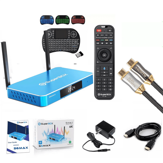 Superbox S6 Max 2025 Release Android 12 Smart Super Box S6max 6k Ultra HD with Voice Control & Detailed Install Instructions