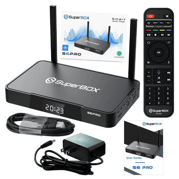 2025 Latest Superbox S6 Pro Fully Loaded,Superbox S6pro with Voice Remote,Time Shift,Parental Control
