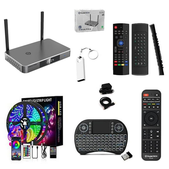 Superbox S6 Ultra 2025 New Android TV Box with 4GB RAM and 128GB Storage Includes Easy Setup Guide