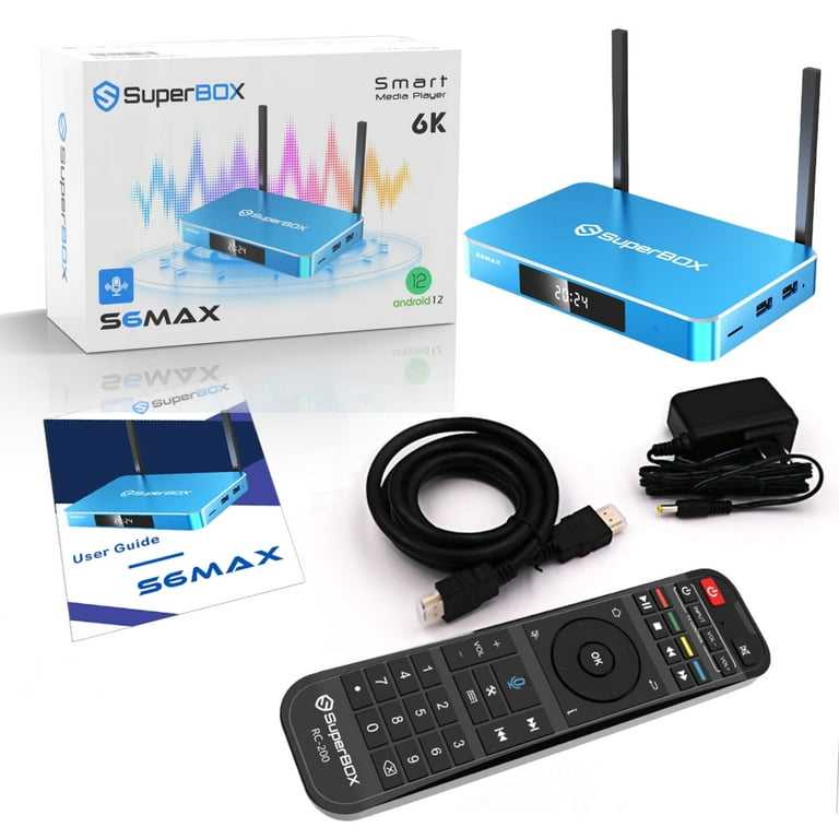 Superbox S6max Smart Android System TV Box,6K UHD Dolby Vision