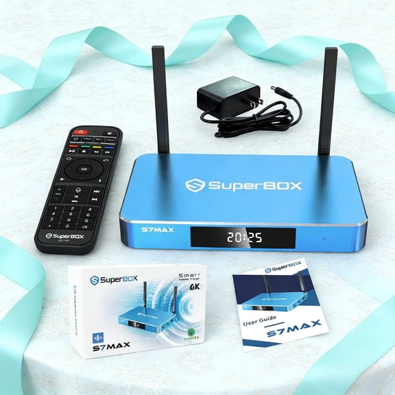 Superbox S7 Max & S6 Max Smart TV Box | 64G eMMC Storage | 6K Ultra HD Movies & Broadcasts | Time Shift | Lifetime Free Access