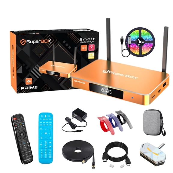 Superbox S7 Prime 128 GB 2026 Yellow Customized Version, Android 12.0 OS/wifi 6/Supports Blue Software Download