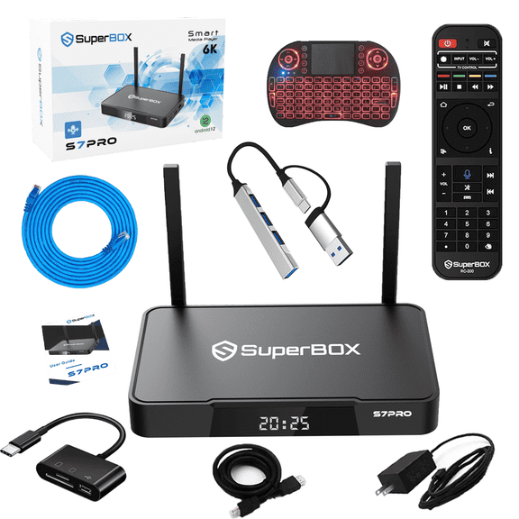 Superbox S7 Pro 2026 Android 12 TV Box 4GB RAM 32GB Storage Voice Remote