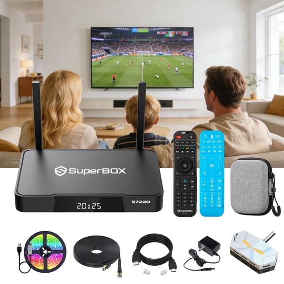 Superbox-S7-Pro  32GB Android TV Box,6k/Time-shift/Type-C Power Port/Bluetooth Voice Remote Control