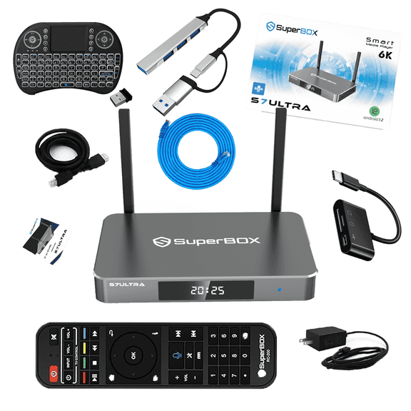 Superbox S7 ULTRA 2025 Latest Version, Compatible With Game Controllers 4GB+128GB TV Box