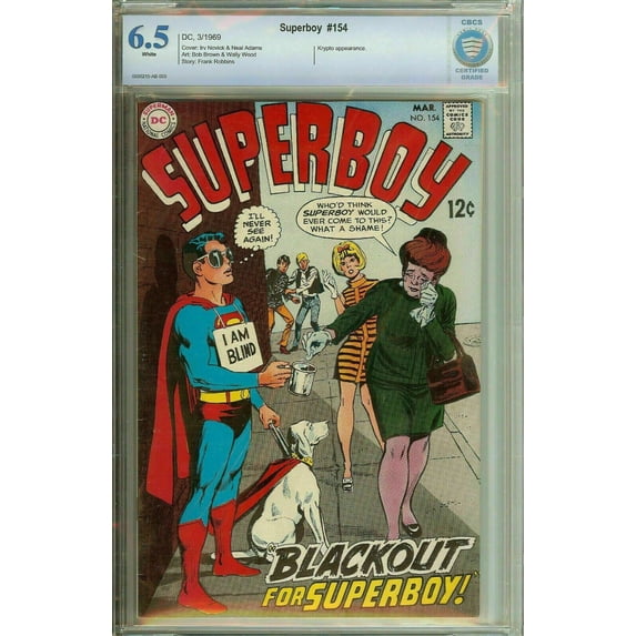 Superboy #154 SuperMan Silver Age CBCS 6.5