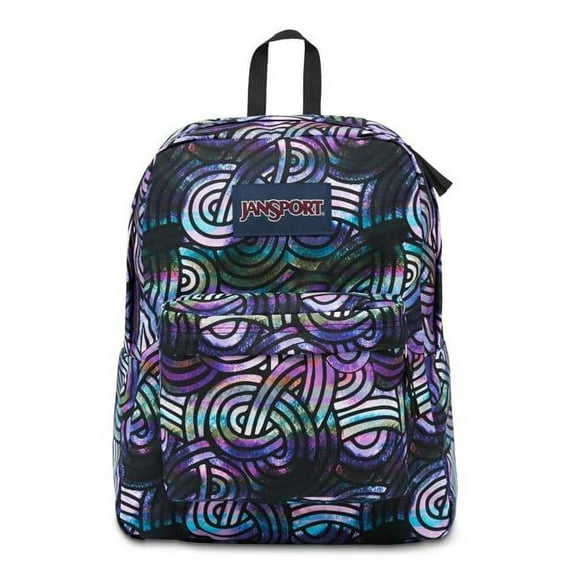 Superbreak School Backpack - Multi Super Swirls - Silver