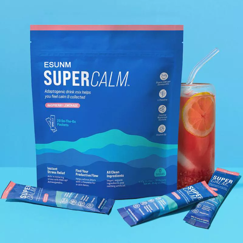 Supercalm Powdered Drink Mix Supplements for Relaxation & Focus No