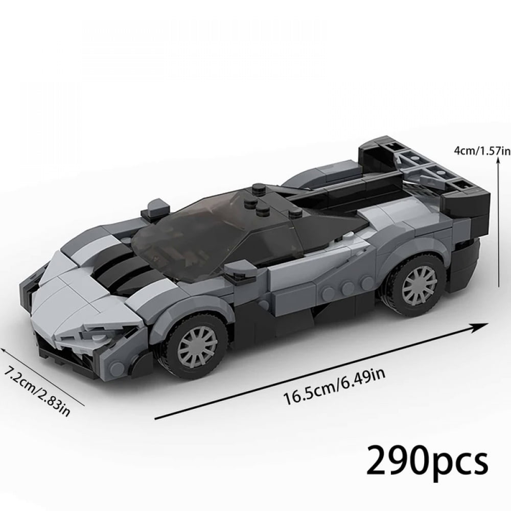 Supercar Car GRAY MOC Building Blocks,Car Model Blocks Building Sets ...