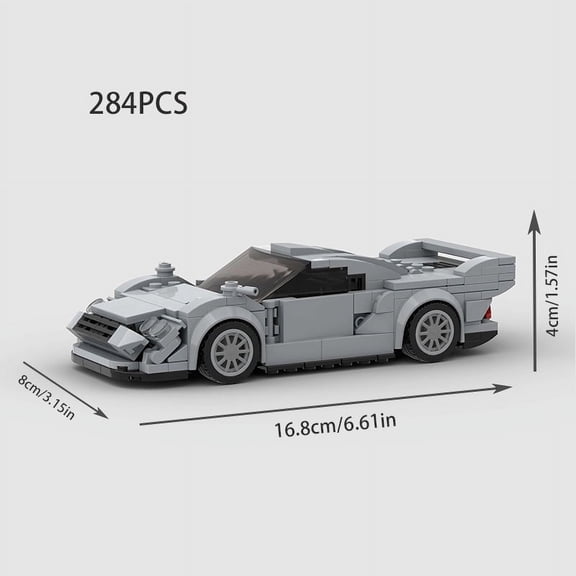Supercar City Speed Champions Car Racing Building Blocks MOC CLK GTR V2 Racers World Famous Vehicle Technique Bricks Kids Toys