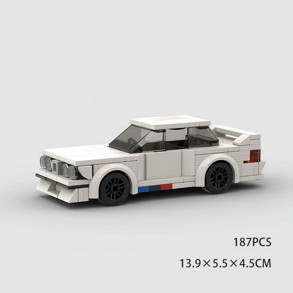 Supercar City Speed Champions Racing Sports Car E36 E46 Building Blocks MOC M3 E30 M4 Racers Vehicle M5 Technique Bricks Kid Toy