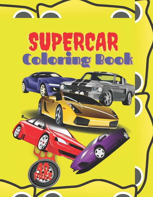 Supercar Coloring Book : A Collection Of Classic and Modern Car For ...