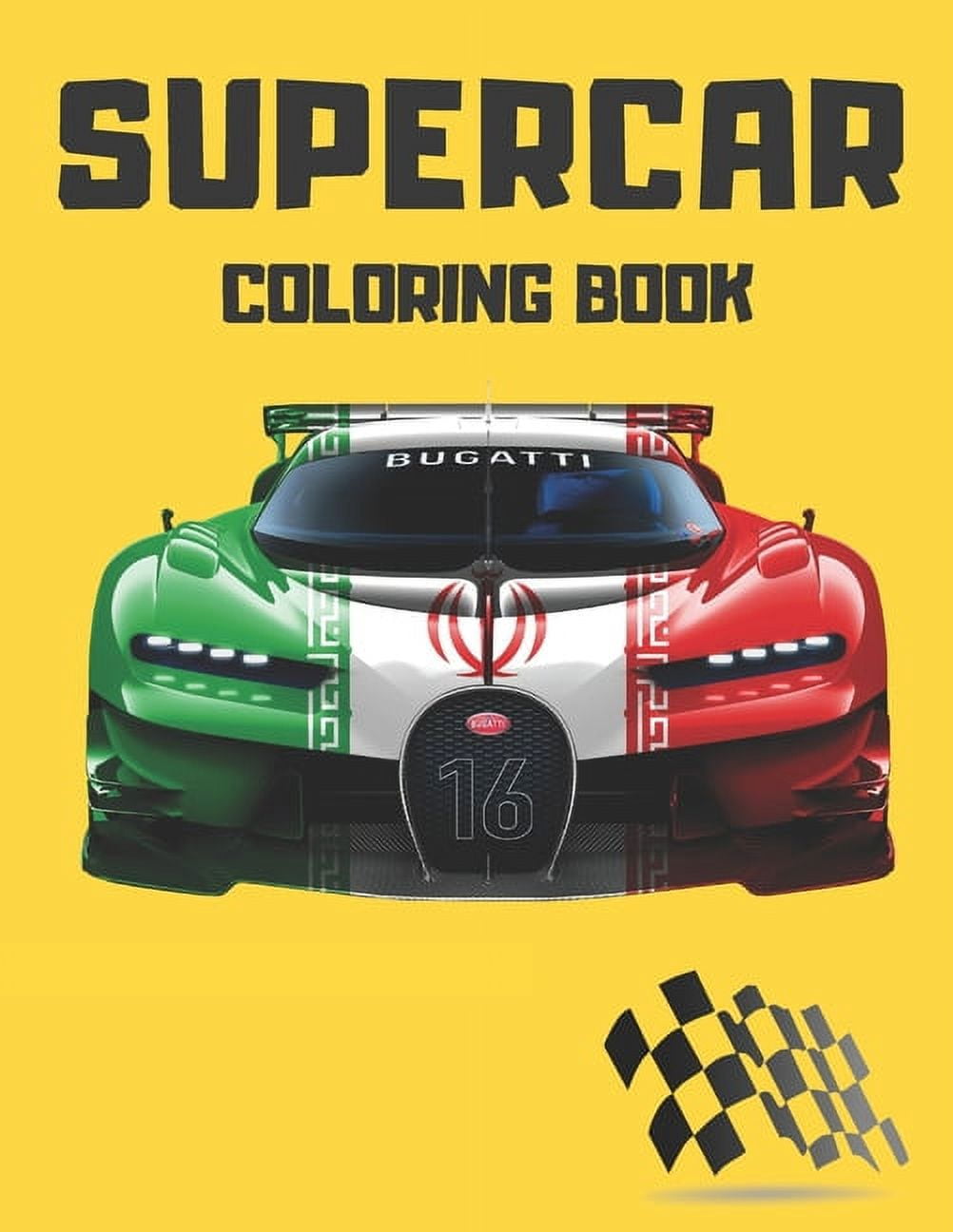Supercar Coloring Book: Amazing Speed Racing Car For Kids. (Paperback ...