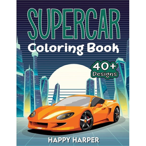 Supercar Coloring, (Paperback)