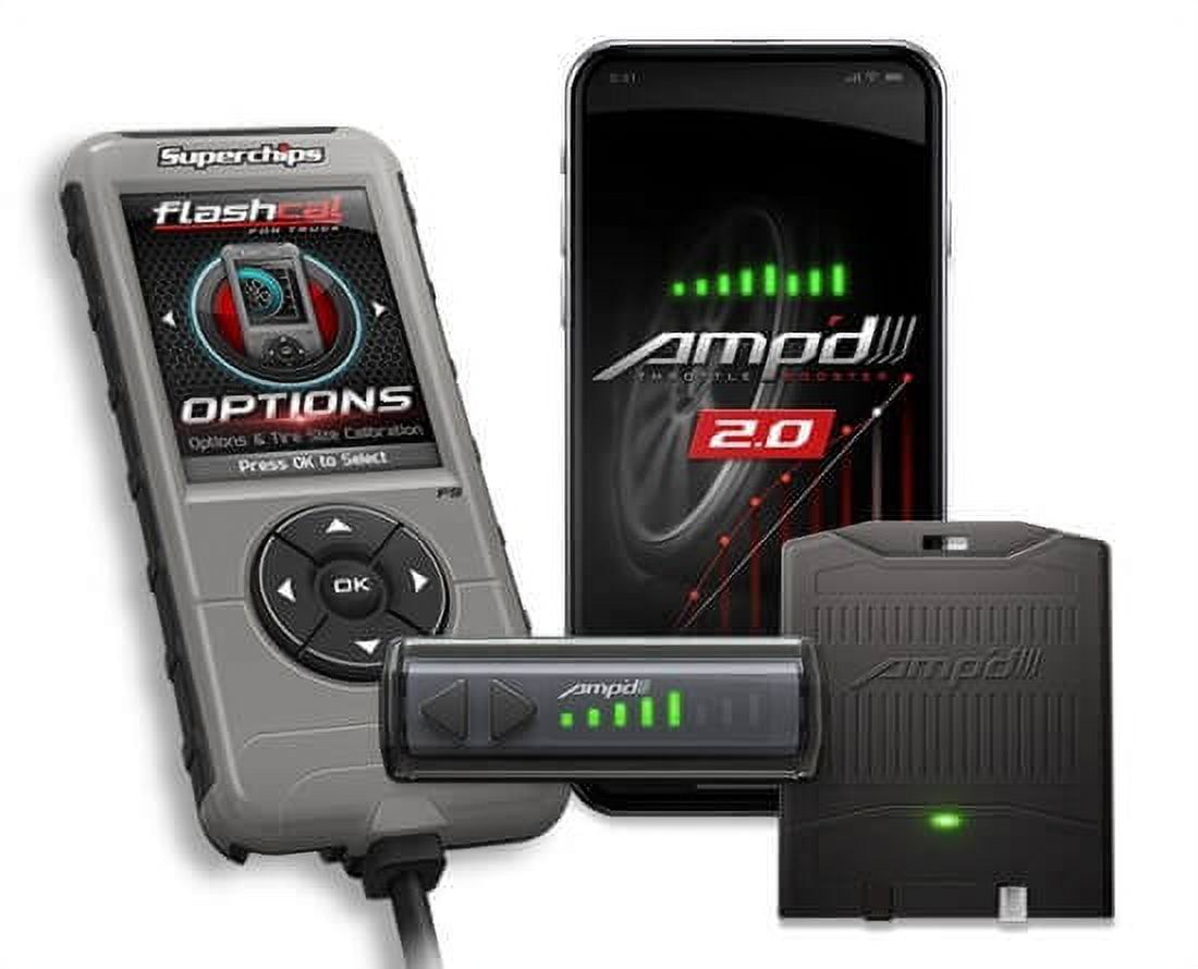 Superchips 2545-A2 Flashcal and Amp'd 2.0 Throttle Booster Kit ...
