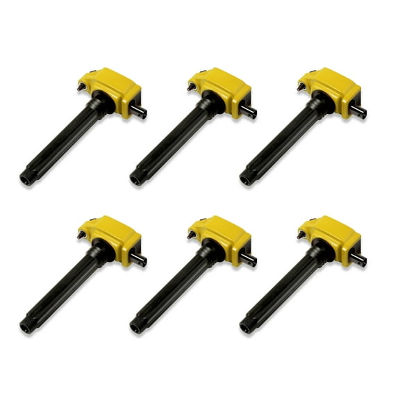Superchips 4445-CP6 Ignition Coils - Yellow Set of 6