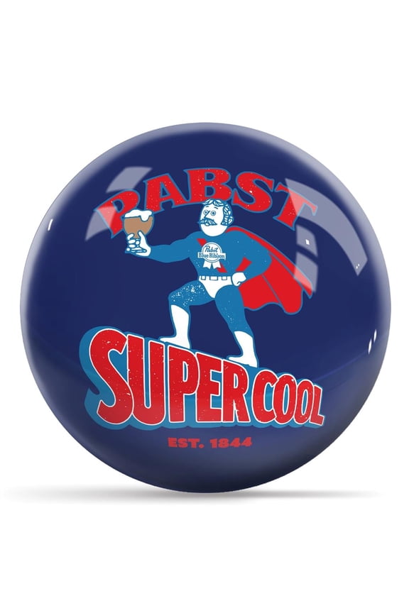 Supercool Bowling Ball (Pabst Blue Ribbon) - Blue 12lbs