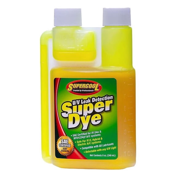 Supercool UV Leak Detection Dye, Green, Size 8 oz. 22816