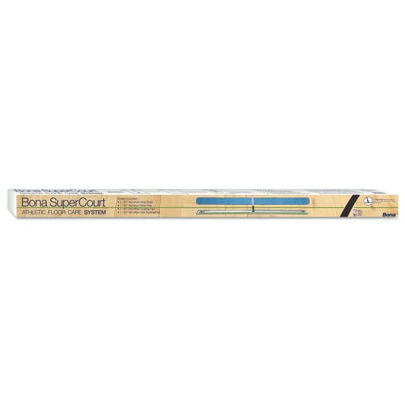 Bona SuperCourt Athletic Floor Care System 60"Microfiber Head 66"Handle Alum/Blue WM710013471