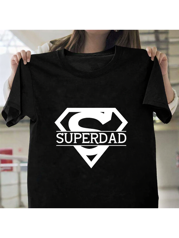 Superdad Funny Hero Father Day Gift Appreciation Unisex T-Shirt, up to size 3XL.