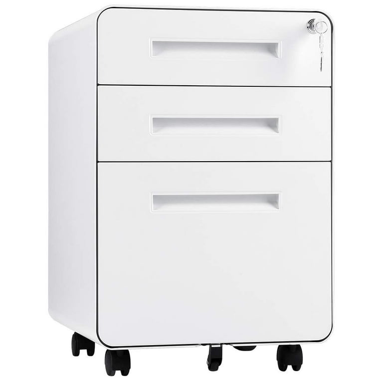 VTZ Vertical Drawer Cabinet, 3 Drawers, 23-1/2W x 44D x 62H, with lock 
