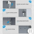 thumbnail image 1 of Superday 36" Metal Storage Cabinet, Garage Storage Cabinet with Locking Doors and Adjustable Shelves, Steel Lockable Storage Cabinet, Tool Cabinet for Home Office, Garage, School（Dark Grey）, 1 of 7