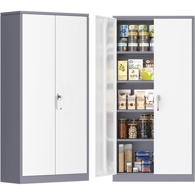 Superday 71" Locking Metal Storage Lockable Steel Storage