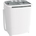 thumbnail image 1 of Superday Portable Washing Machine, 2 In 1 Small Washing Machine and Spin Dryer Combo, 17.6lbs Compact Mini Twin Tub Laundry Machine for Camping, Apartments, Dorms, College Rooms, RV, Delicates, Grey, 1 of 9