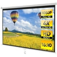 thumbnail image 1 of Superdeal Wall Mount 100" Auto-Lock Projector Screen, Matte White, 1 of 10