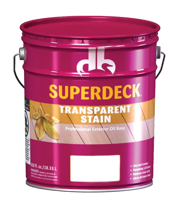 Superdeck Transparent Century Redwood Oil Wood Stain 5 gal.