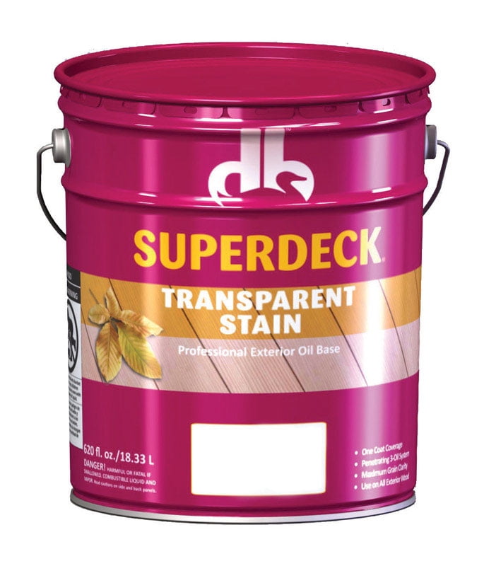 Superdeck Transparent Satin Cedar Oil-Based Wood Stain 5 gal