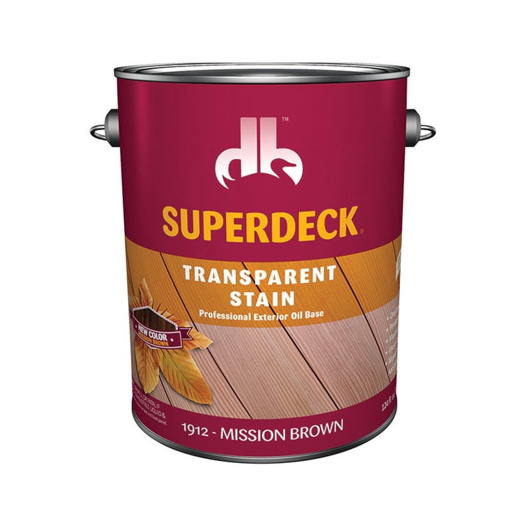 Superdeck Transparent Satin Mission Brown Oil-Based Wood Stain