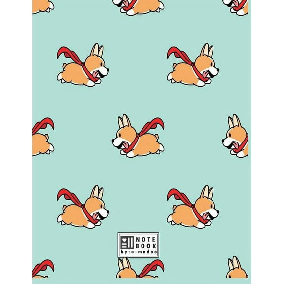 Superdog on Blue Notebook: Extra large (8.5 x 11) Inches, 110 Pages (Paperback)