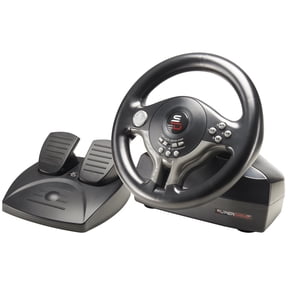 Subsonic - Superdrive SV250 Steering Wheel, 180 rotation, with pedals and Paddle Shifters. Compatible Switch 2 / Switch, PS4, PC, and Xbox Black