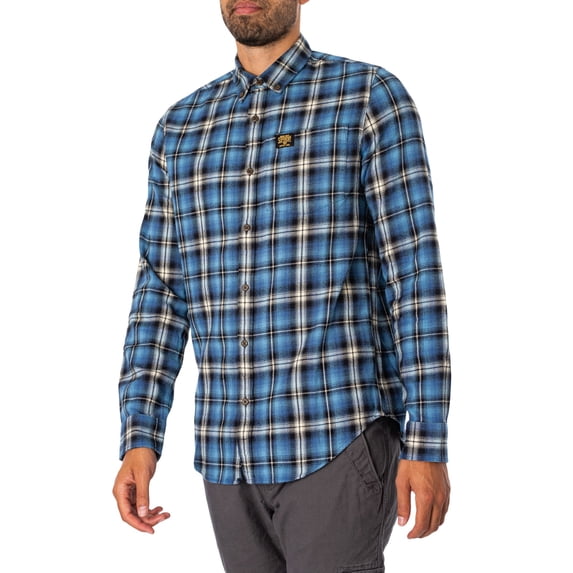 Superdry Cotton Lumberjack Shirt, Blue