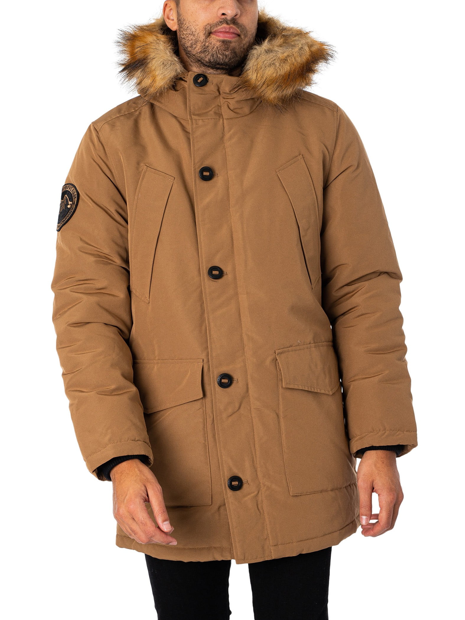 Superdry Everest Parka Jacket with Faux Fur Hood, Nigeria Ubuy