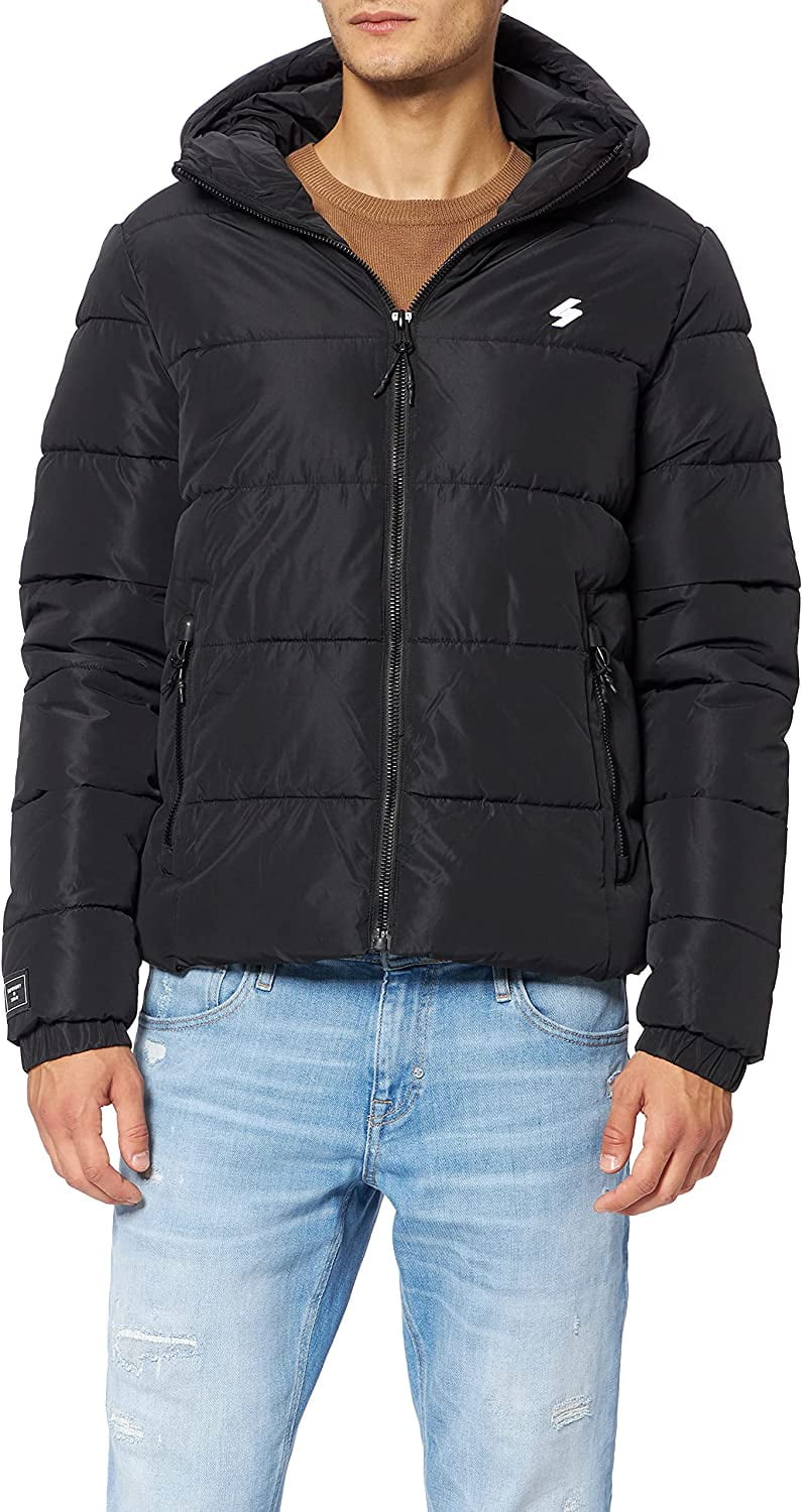 Superdry Hooded Sports Puffer Jacket - Men's Mens Jackets