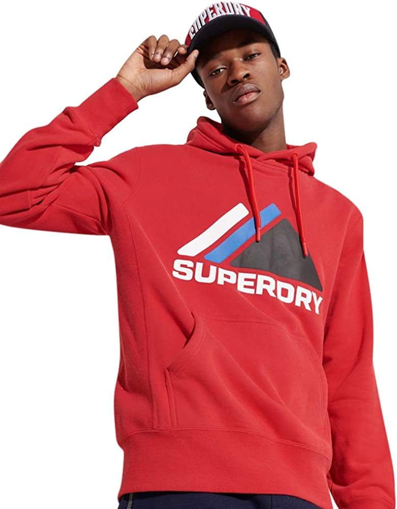 Superdry Mens Mountain Sport Hoodie Sweatshirt RED 2XL Walmart