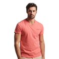 thumbnail image 1 of Superdry Organic Cotton Vintage Logo V-Neck T-Shirt - Coral Marl, 1 of 1