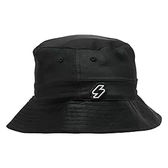 Superdry Sport Style Bucket Hat Mens Headwear Size M/L, Color: Black/Grey