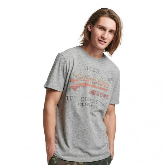 Superdry Vintage Logo Cali T-Shirt - Athletic Grey