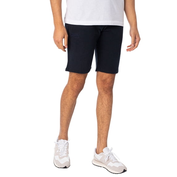 Superdry Vintage Logo Jersey Sweat Shorts, Blue