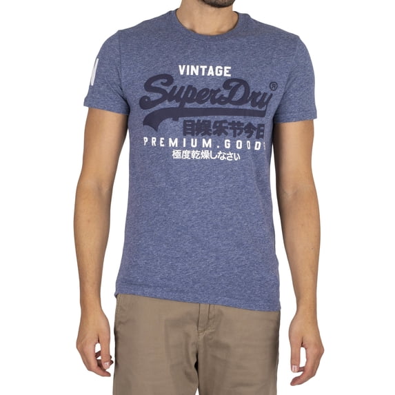 Superdry Vintage Logo T-Shirt, Blue
