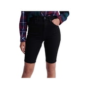 Superdry Womens Raw Hem Jean Denim Shorts Black 28