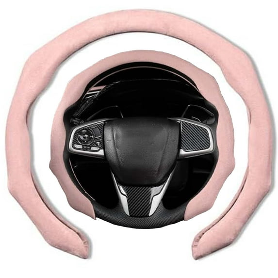 Superever Steering Wheel Cover,Suede Sport Vehicle Steer Wheel Protector Fitting ,for Most Cars, Easy Install
