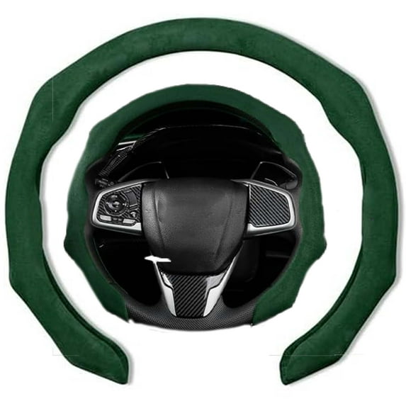 Superever Steering Wheel Cover,Suede Sport Vehicle Steer Wheel Protector Fitting ,for Most Cars, Easy Install