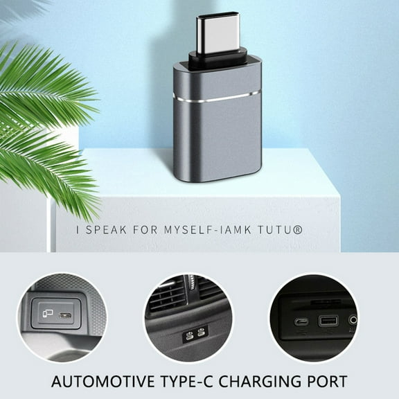 Superfast Type C To USB 3.0 OTG Adapter: Seamlessly Transfer Data From Phone To Computer Connect U Disk Use Wireless And Keyboard!,gray