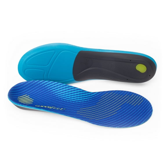Superfeet Run Support Medium Arch Insoles - Trim-To-Fit Low to Medium Arch Support Inserts for Running Shoes - Professional Grade - 11.5-13 Men / 12.5-14 Women