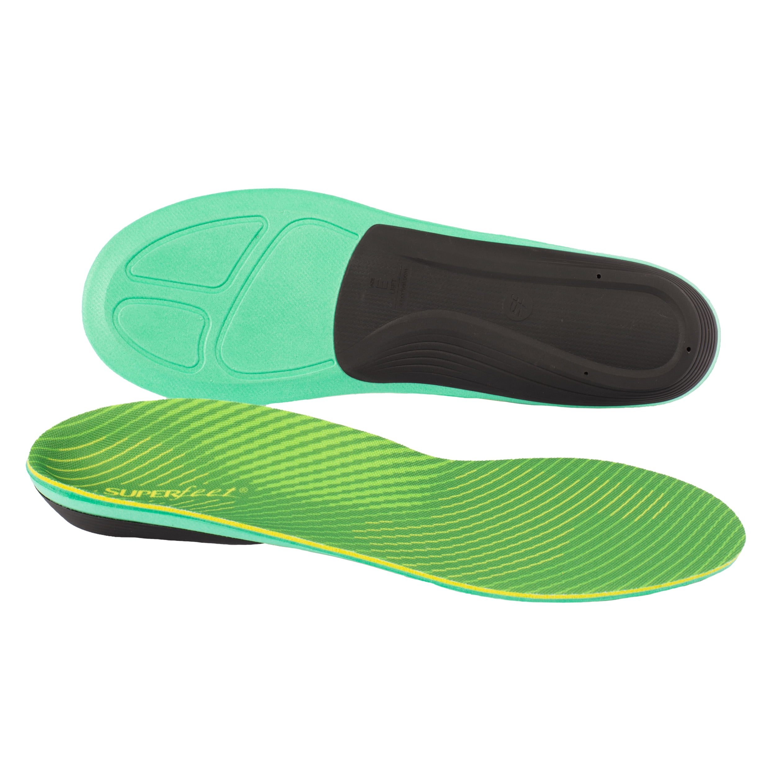 Superfeet Run Support High Arch (V2) Insoles Trim-to-Fit Carbon